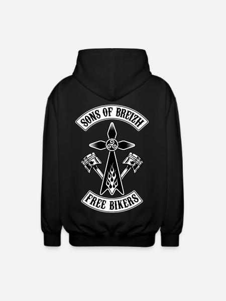 Sons of Breizh - Veste à capuche unisexe - noir