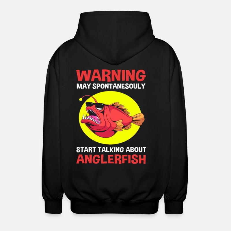 Anglerfisch - Unisex Kapuzenjacke - Schwarz