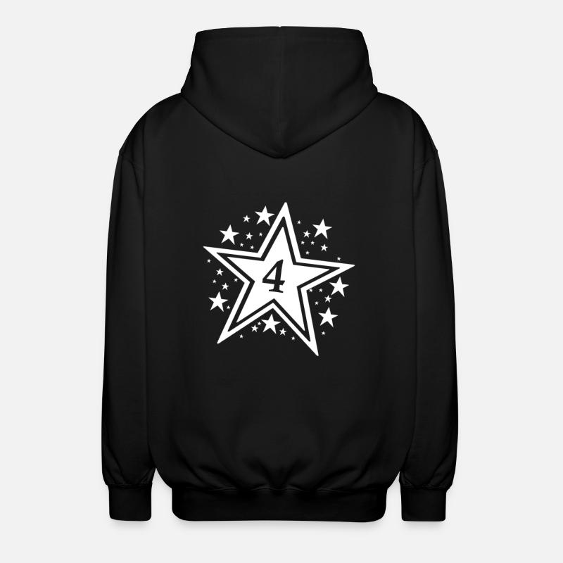I'm already 4 - Unisex Hooded Jacket - black