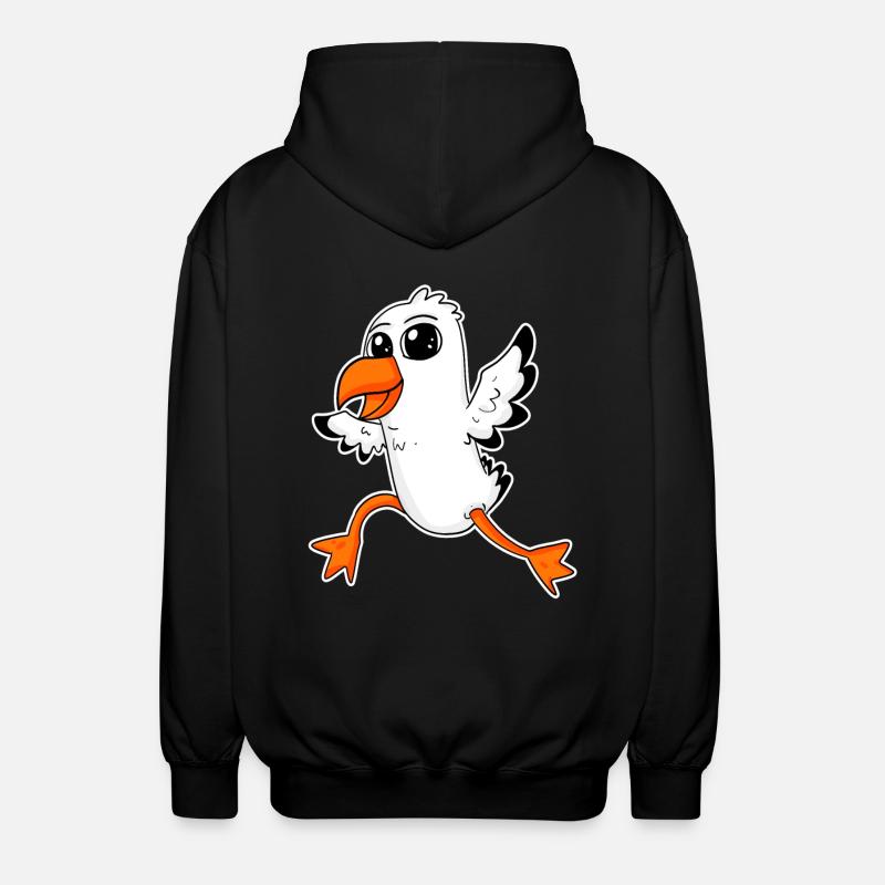 Doux goé et mouse - Veste à capuche unisexe - noir