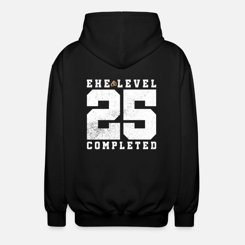 Mariage Niveau 25 Terminé - Veste à capuche unisexe - noir