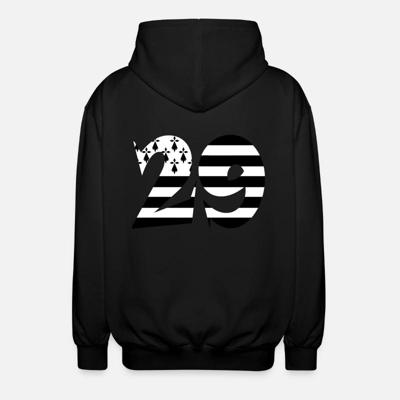 29 Britannien Flagge - Unisex Kapuzenjacke - Schwarz