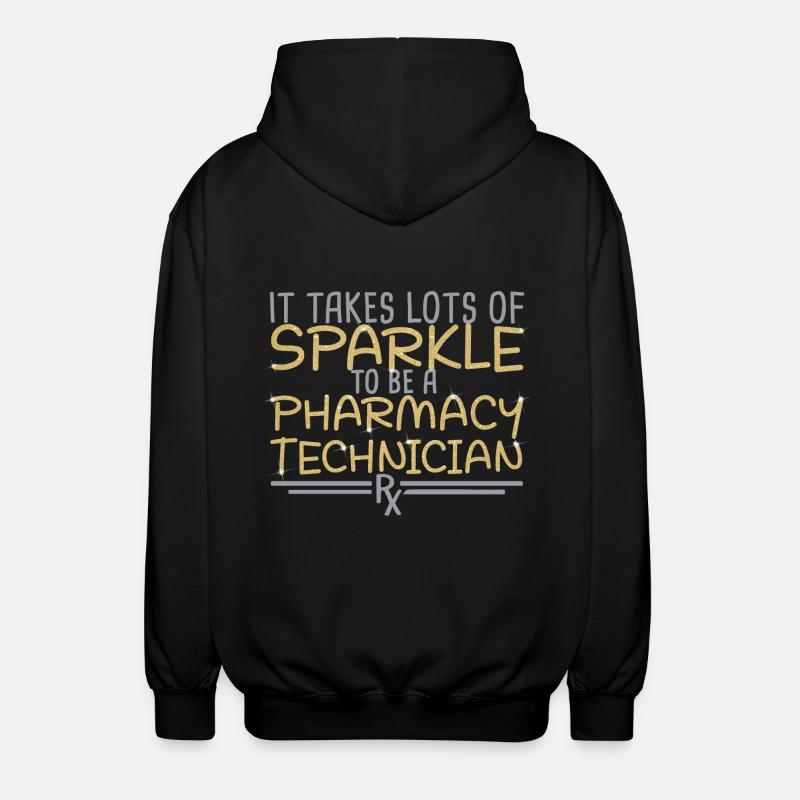 Pharmacy technician Apotheke | Sparkle PTA - Unisex Kapuzenjacke - Schwarz