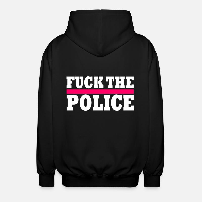stop brutality - Unisex Kapuzenjacke - Schwarz