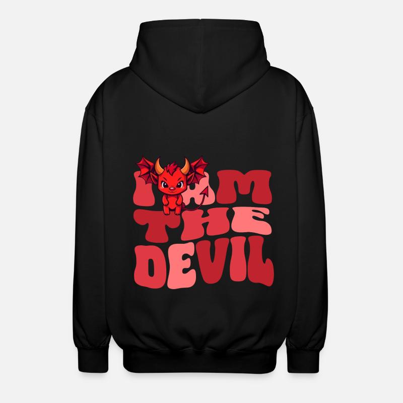 Teufel Devil böse Hausdrachen Ehefrau - Unisex Kapuzenjacke - Schwarz