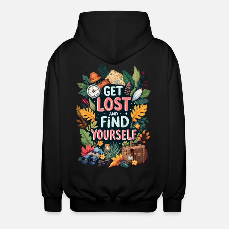 Hau ab - Unisex Kapuzenjacke - Schwarz