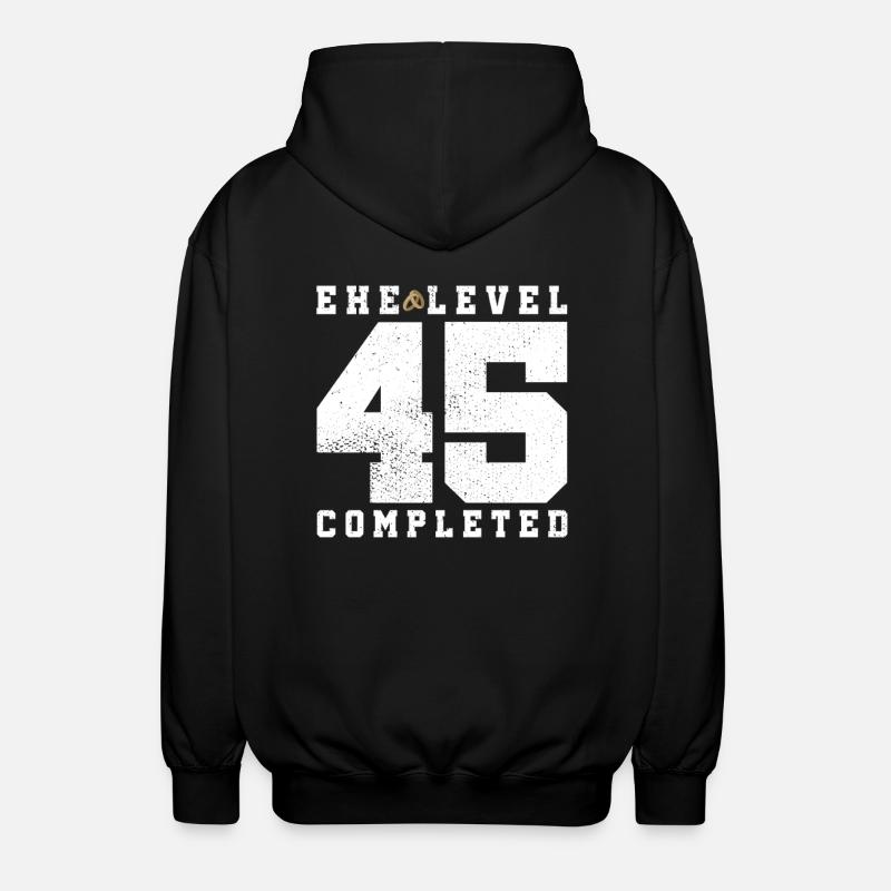 Mariage Niveau 45 Terminé - Veste à capuche unisexe - noir
