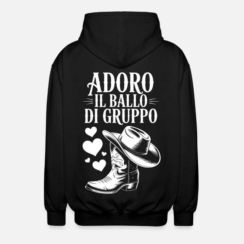 J’adore danser en groupe - Veste à capuche unisexe - noir