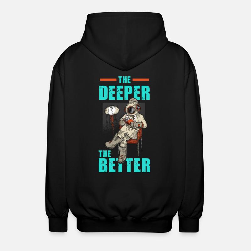 Diver diving course gift - Unisex Hooded Jacket - black
