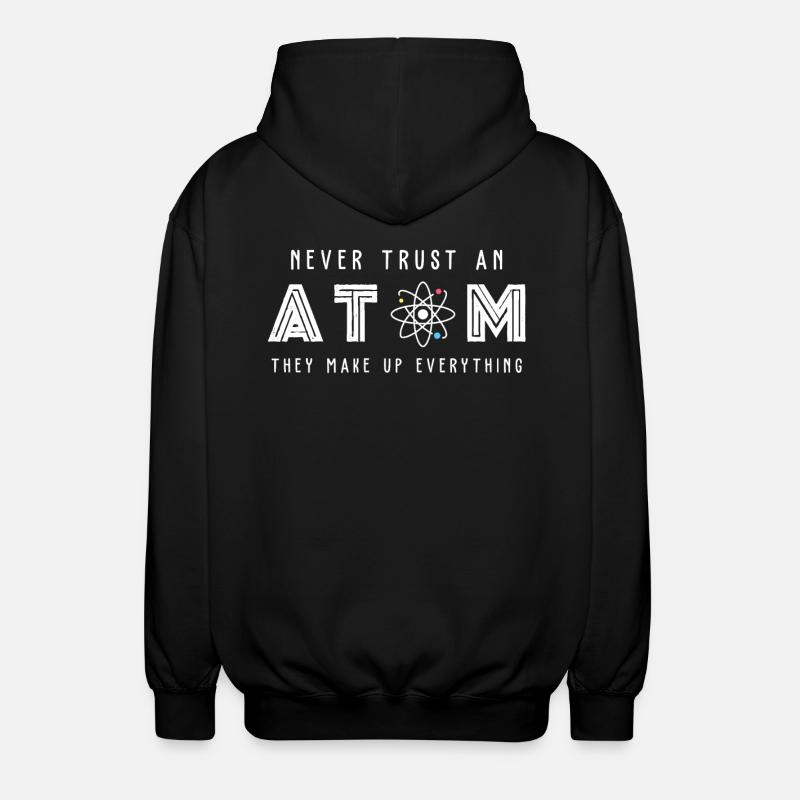 Wissenschaft Atom Science - Unisex Kapuzenjacke - Schwarz