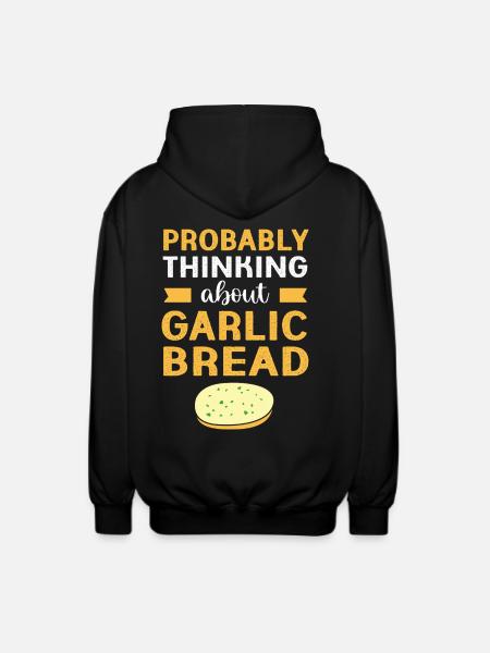 Bread Garlic - Unisex Hooded Jacket - black