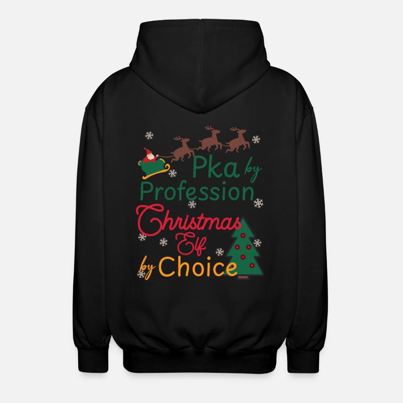 PKA Noël Noël Elfe - Veste à capuche unisexe - noir