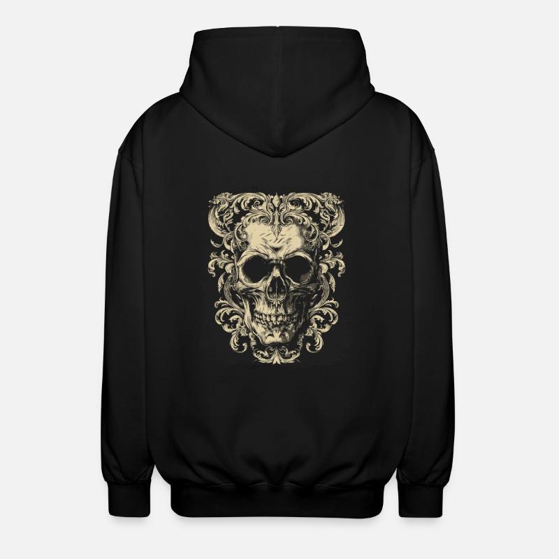 Gothic Schädel - Unisex Kapuzenjacke - Schwarz