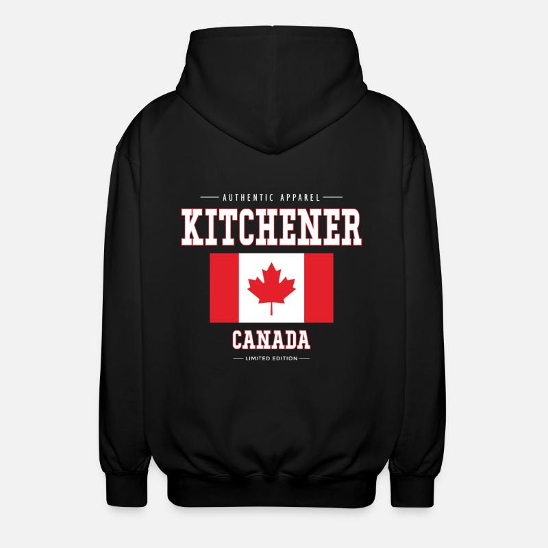 Kitchener - Veste à capuche unisexe - noir
