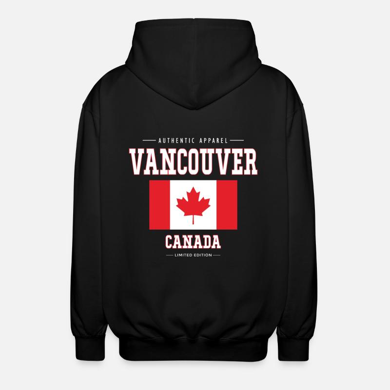 Vancouver - Unisex Kapuzenjacke - Schwarz