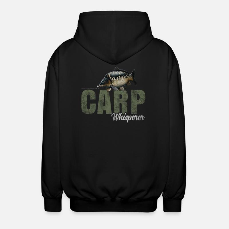 Chuchoteur de carpe - Veste à capuche unisexe - noir