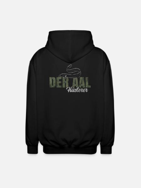 Der Aal Flüsterer - Unisex Kapuzenjacke - Schwarz