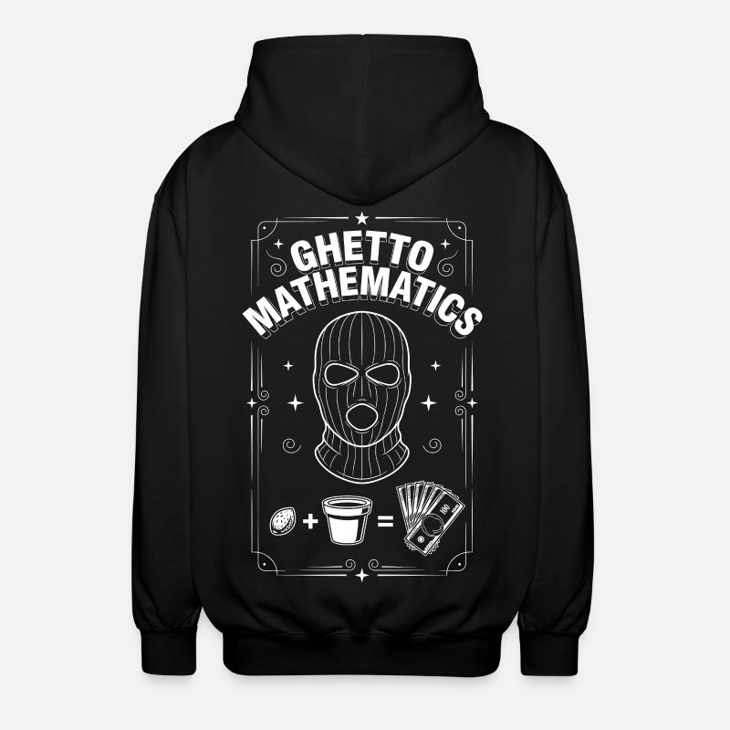 Mathématiques du ghetto - Veste à capuche unisexe - noir