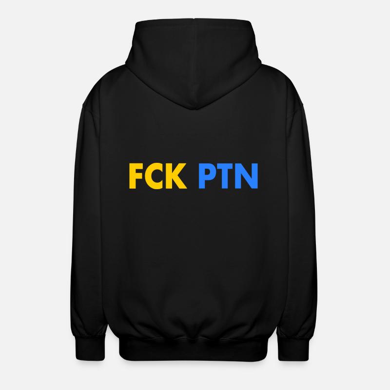 Fck ptn - Unisex Kapuzenjacke - Schwarz