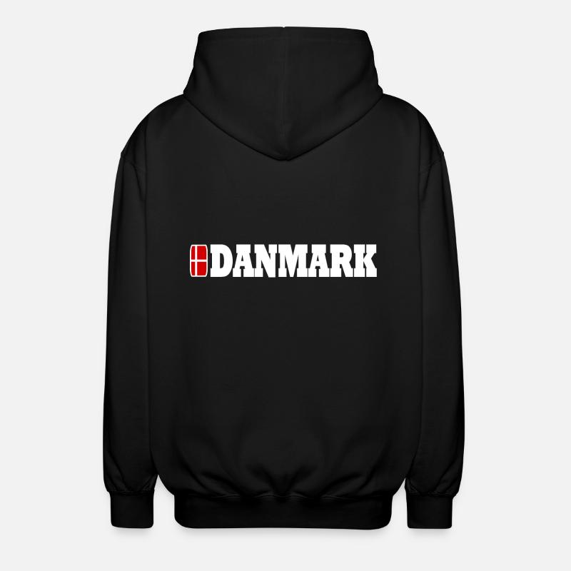 Denmark - Unisex Hooded Jacket - black