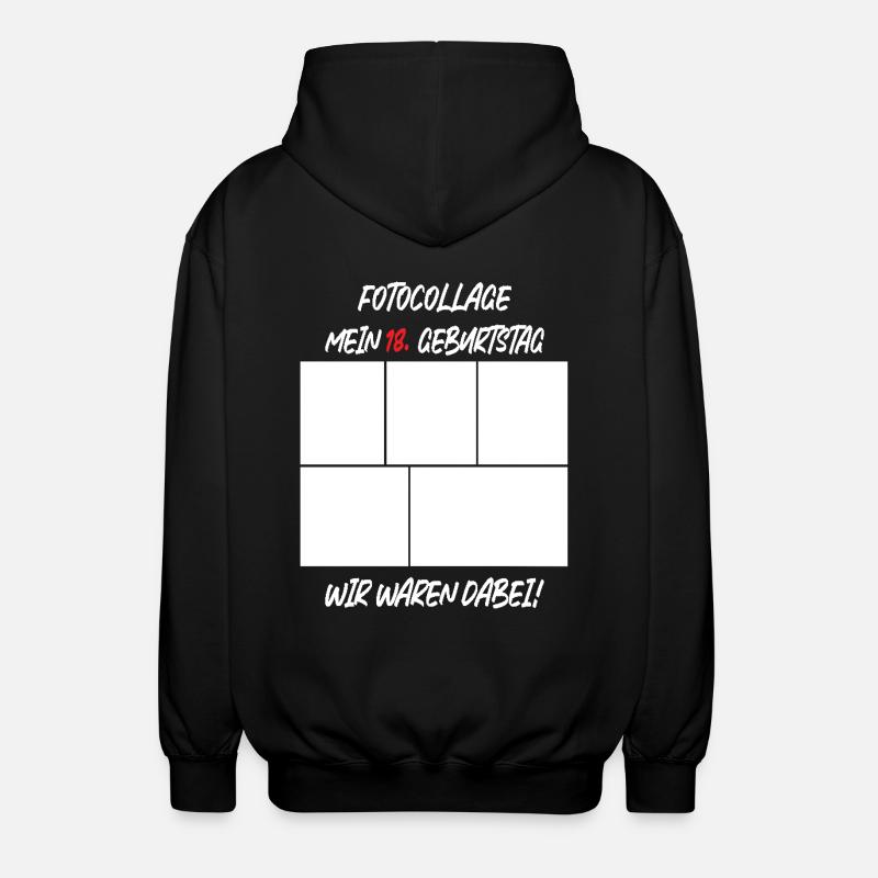 Anniversaire de 18 ans - Veste à capuche unisexe - noir