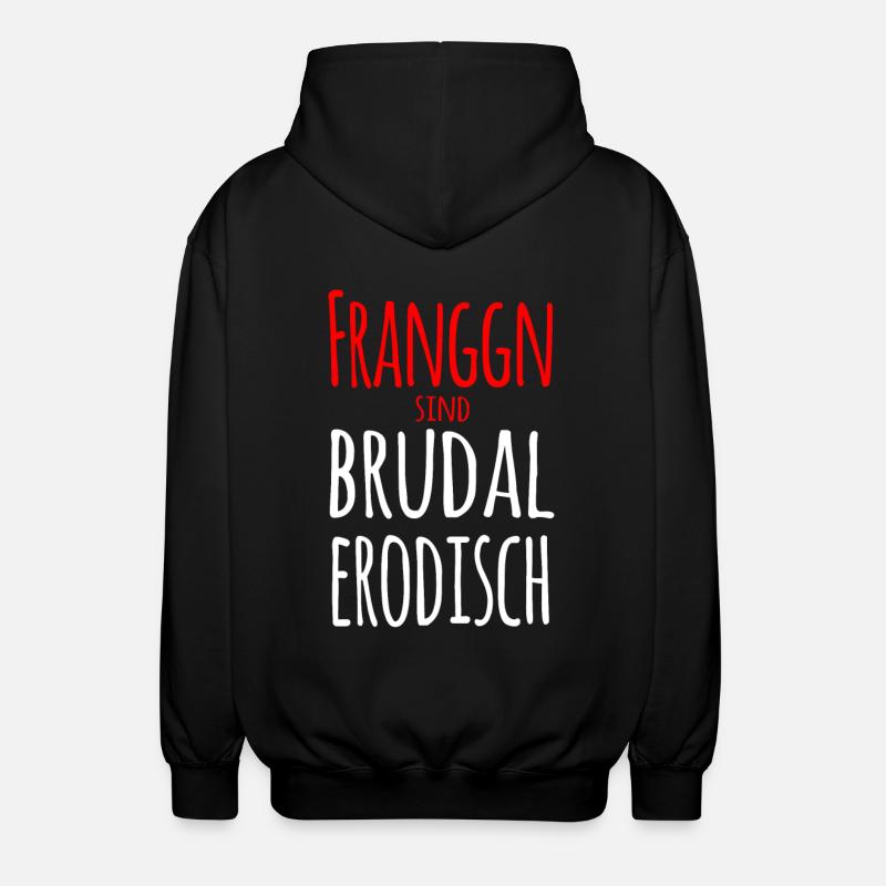 brudal erodisch - Unisex Kapuzenjacke - Schwarz