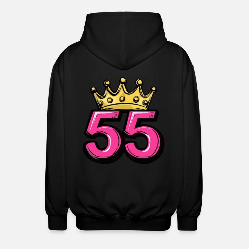 Couronne à 55 chiffres - Veste à capuche unisexe - noir