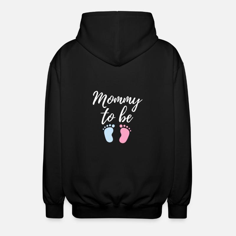pregnancy - Unisex Hooded Jacket - black