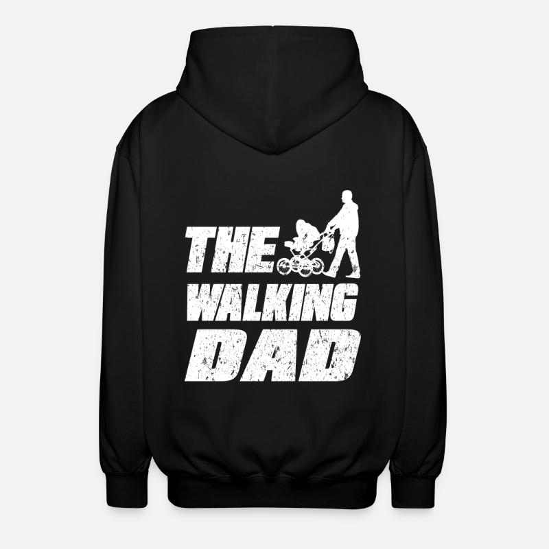 The Walking dad - Unisex Hooded Jacket - black