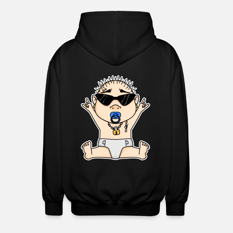 Cool Baby - Unisex Hooded Jacket - black