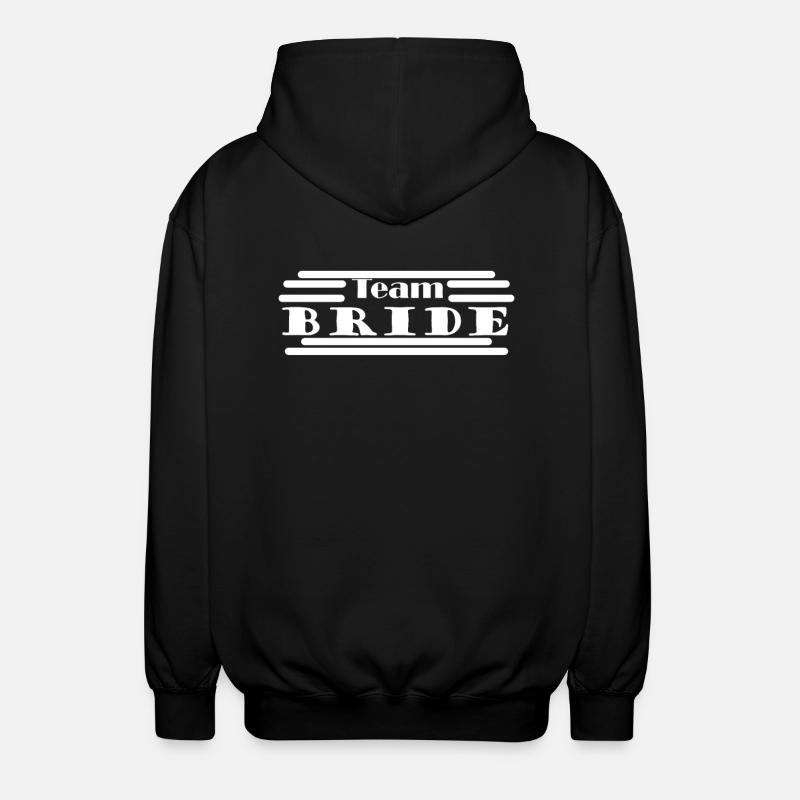 Bride - Team Bride - Unisex Hooded Jacket - black