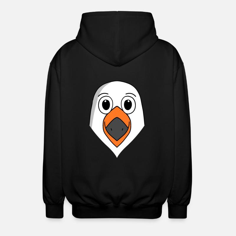 Möwe - Unisex Kapuzenjacke - Schwarz