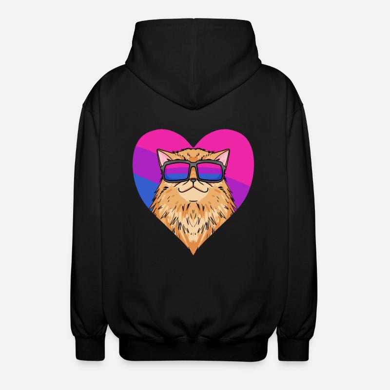 Cadeau de chat persan bisexuel - Veste à capuche unisexe - noir