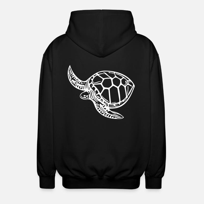 Schildkröte - Unisex Kapuzenjacke - Schwarz