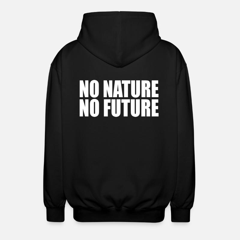 No nature no future - Veste à capuche unisexe - noir