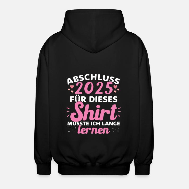 Abschluss 2025 Abschluss der Realschule - Unisex Kapuzenjacke - Schwarz