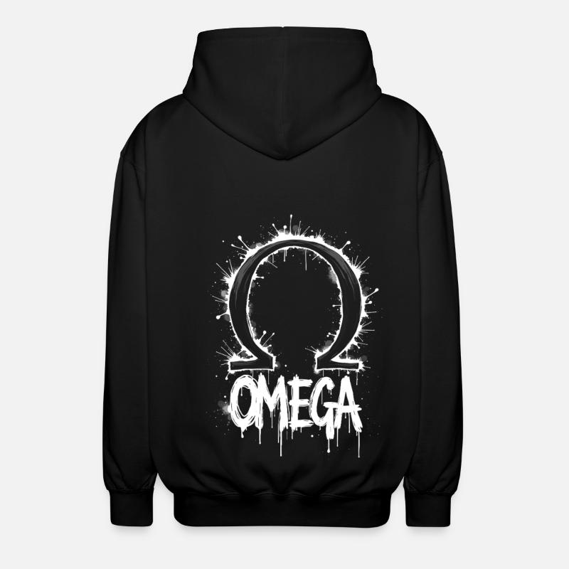Omega Symbol Splash - Unisex Kapuzenjacke - Schwarz