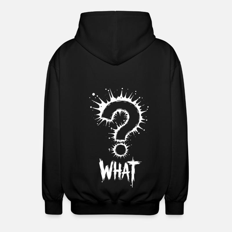 Quel point d’interrogation Splash - Veste à capuche unisexe - noir