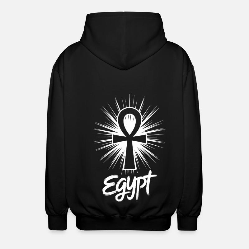 Égypte Ankh Symbole Splash - Veste à capuche unisexe - noir