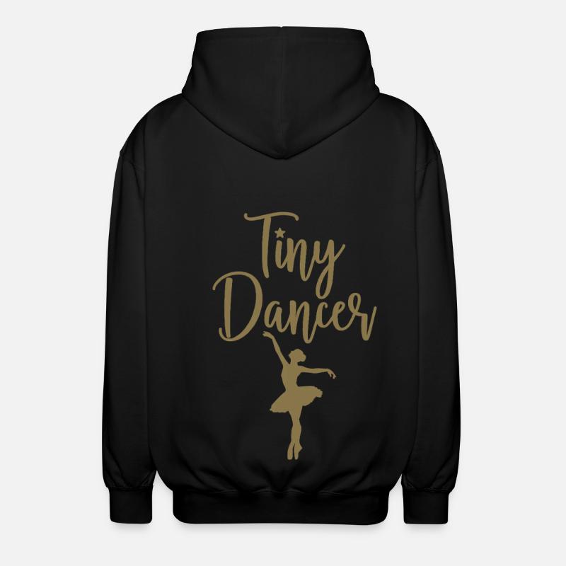 Tiny Dancer - Silhouette de ballerine - Veste à capuche unisexe - noir