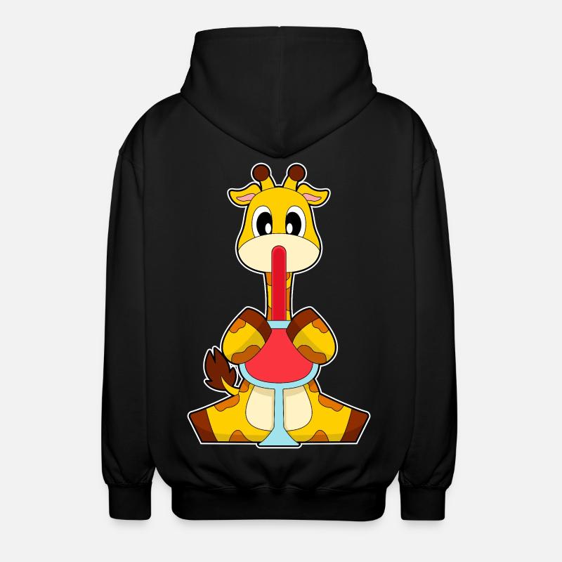 Vin rouge Girafe - Veste à capuche unisexe - noir