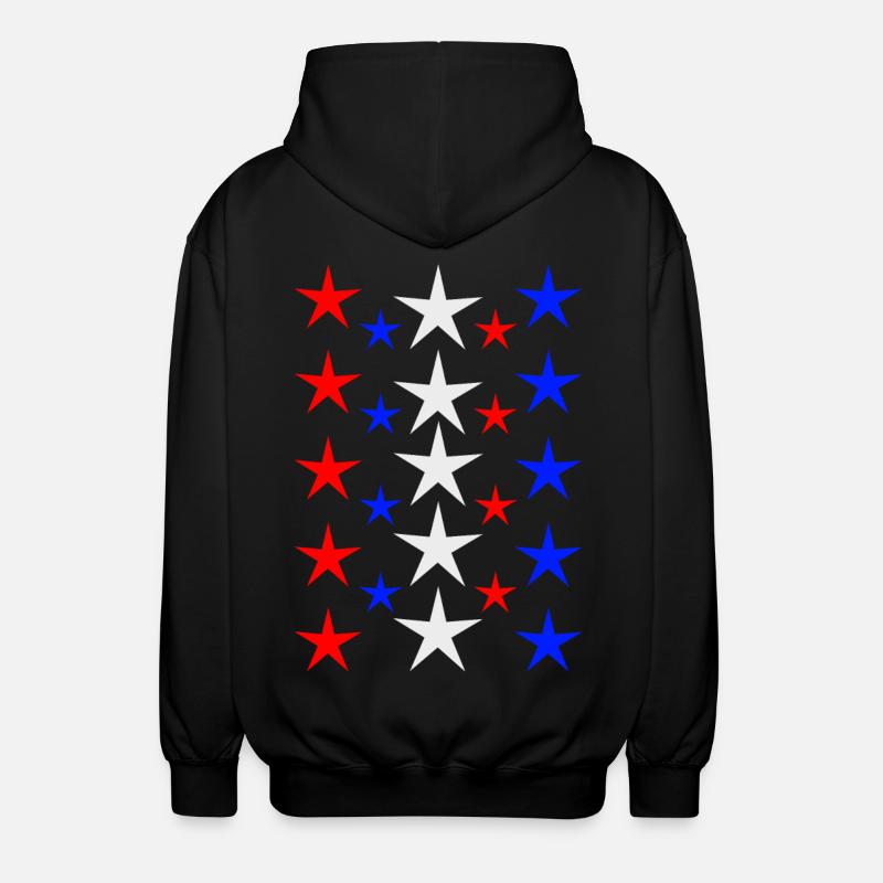 Sterne - Unisex Kapuzenjacke - Schwarz