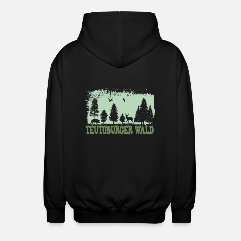 Teutoburger Wald - Unisex Kapuzenjacke - Schwarz