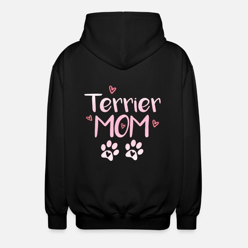 Terrier Mom - Unisex Hooded Jacket - black