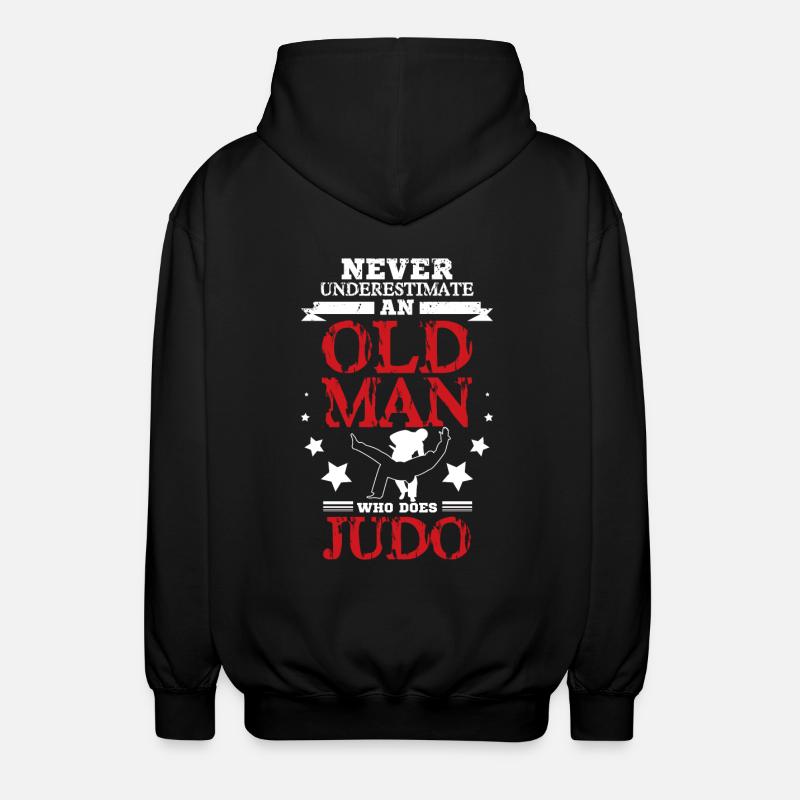 Judo Old man - Veste à capuche unisexe - noir