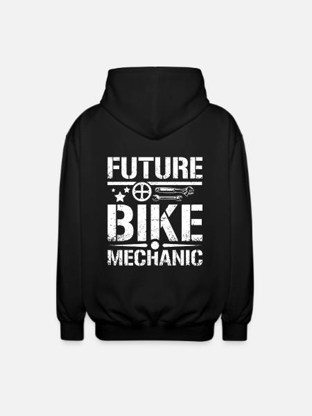 Future bike mechanic - Unisex Hooded Jacket - black