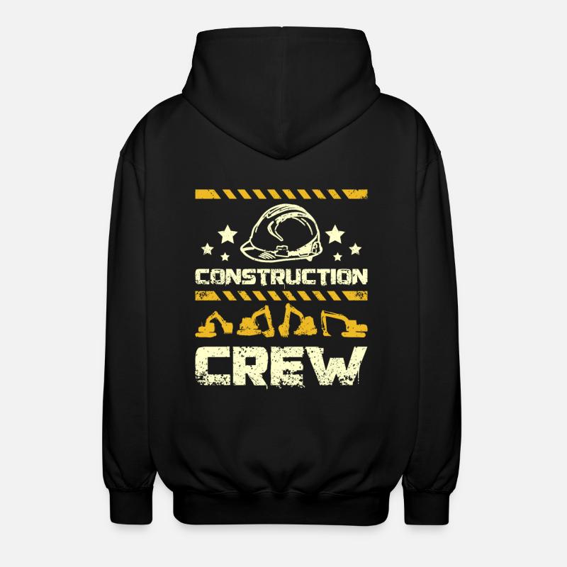 Construction crew - Unisex Kapuzenjacke - Schwarz