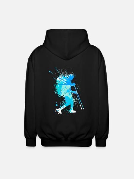 Splash Wanderer Winter Hiking - Unisex Hooded Jacket - black