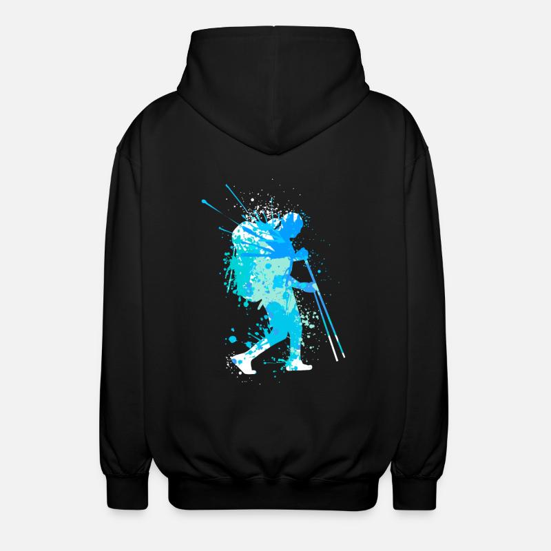 Splash Wanderer Winter Hiking - Unisex Hooded Jacket - black