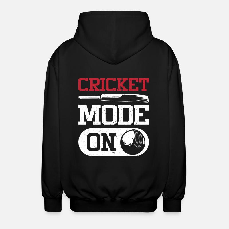 Cricket mode on - Unisex Kapuzenjacke - Schwarz